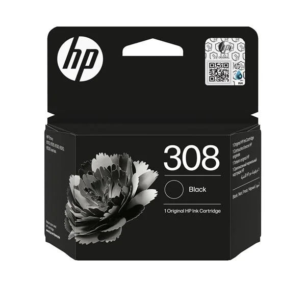HP 308 BLACK ORIGINAL INK BLISTER